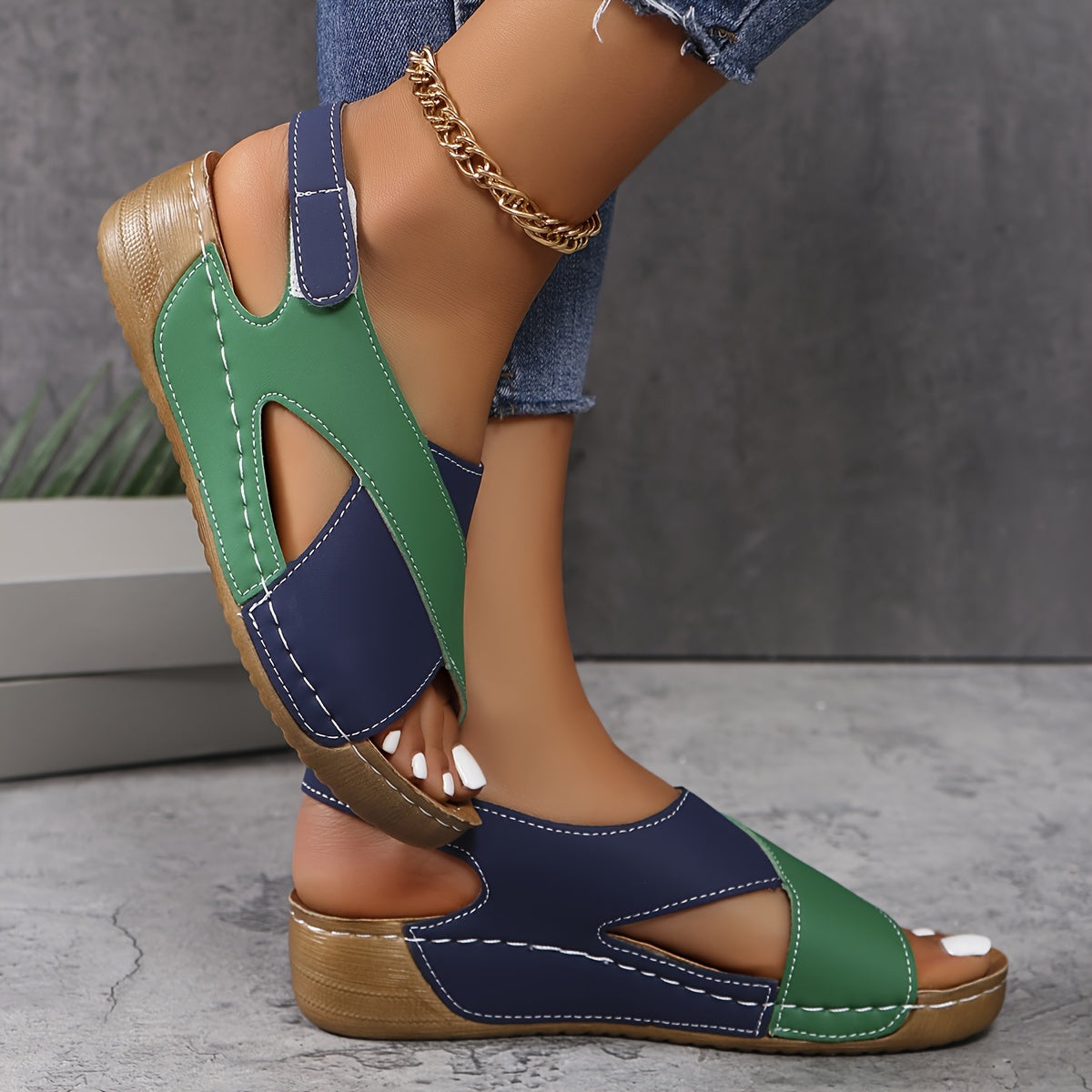 Women's orthopedic sandals by My Store with adjustable straps and cushioned soles, featuring a supportive open-toe design.