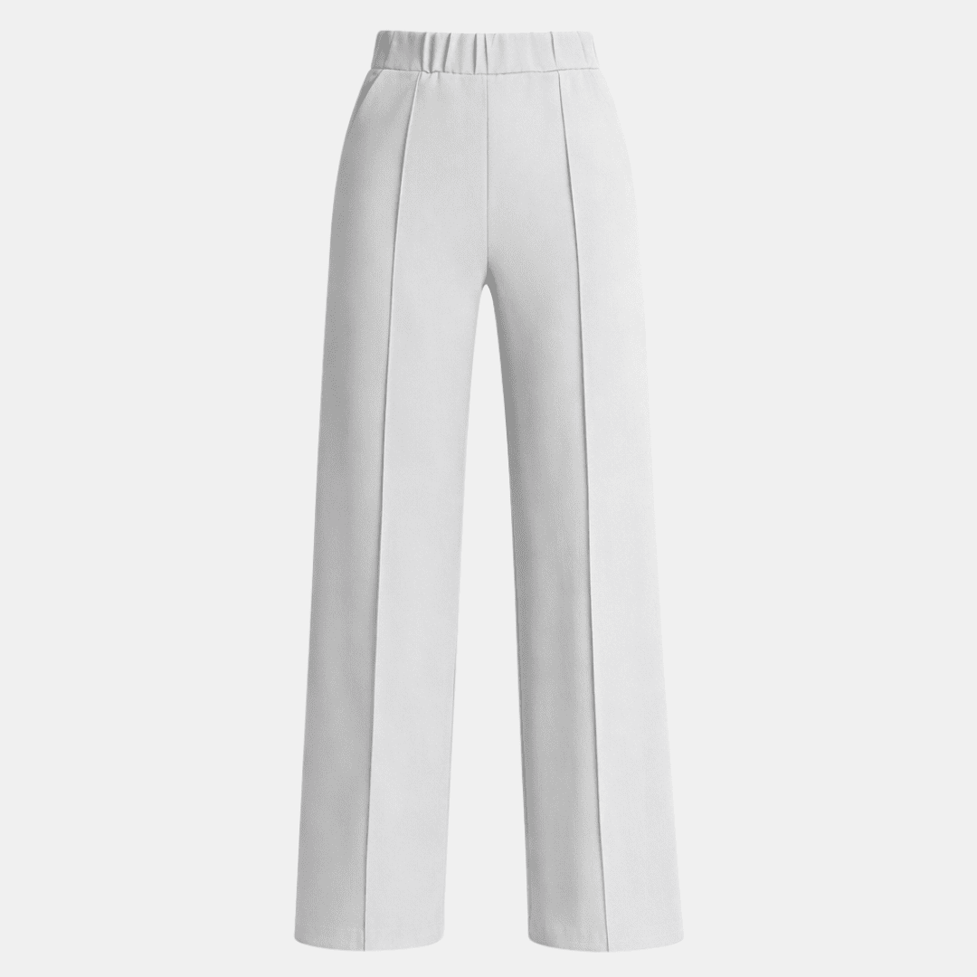 Women’s tailored high-waist wide-leg trousers by Tammy Bradley, shown in a stylish fit with smooth fabric and classic design.