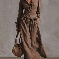 Red linen maxi dress from My Store featuring a casual, flowing design with sleeveless style and ankle-length fit.