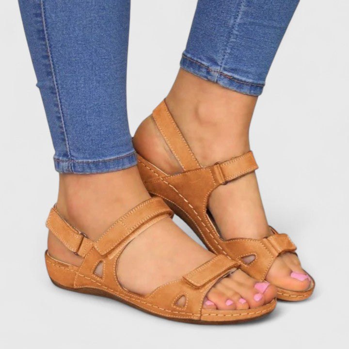 Tammy Bradley open-toe ankle-strap sandals for women, showcasing stylish footwear with a sleek design and comfortable fit.