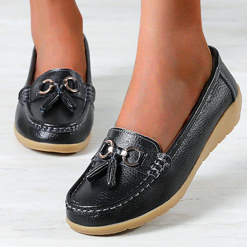 Women's orthopedic loafers by My Store with non-slip waterproof soles, featuring a comfortable, supportive design for everyday wear.