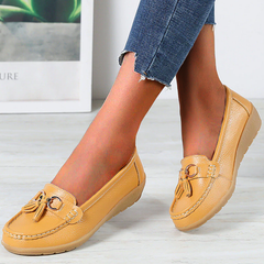 Women's orthopedic loafers by My Store with non-slip waterproof soles, stylish slip-on shoes with supportive comfort.