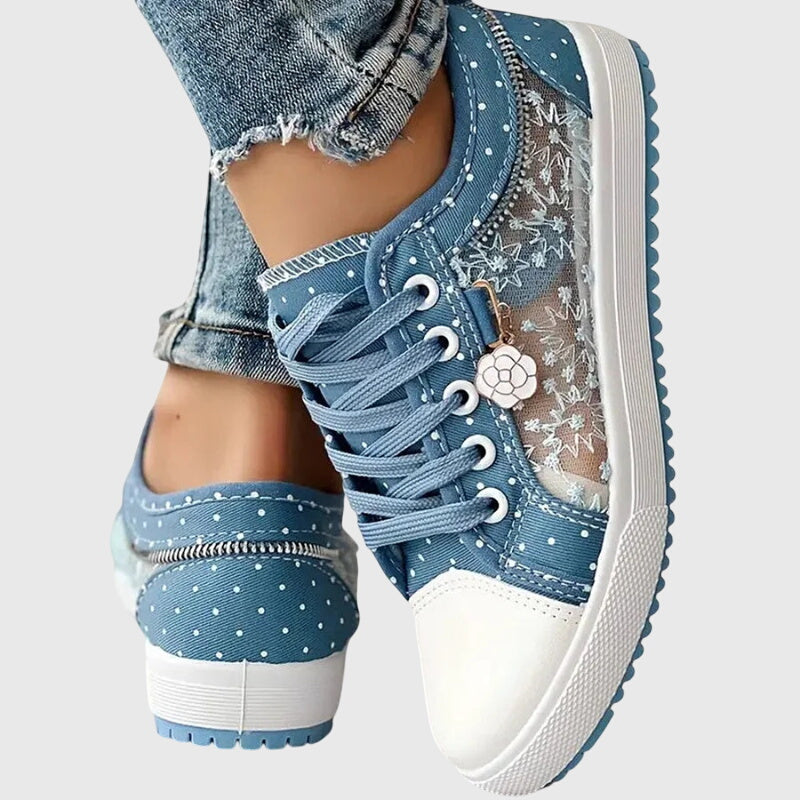 Breathable cushioned orthopedic sneakers for women with supportive design and comfortable fit, ideal for daily use.