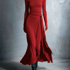Flowy summer maxi dress for women by My Store, featuring a wrap design and lightweight, breathable fabric perfect for warm weather.