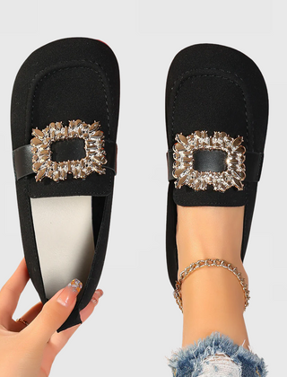 Women's orthopedic loafers with cushioned arch support, featuring a classic design and comfortable fit for everyday wear.