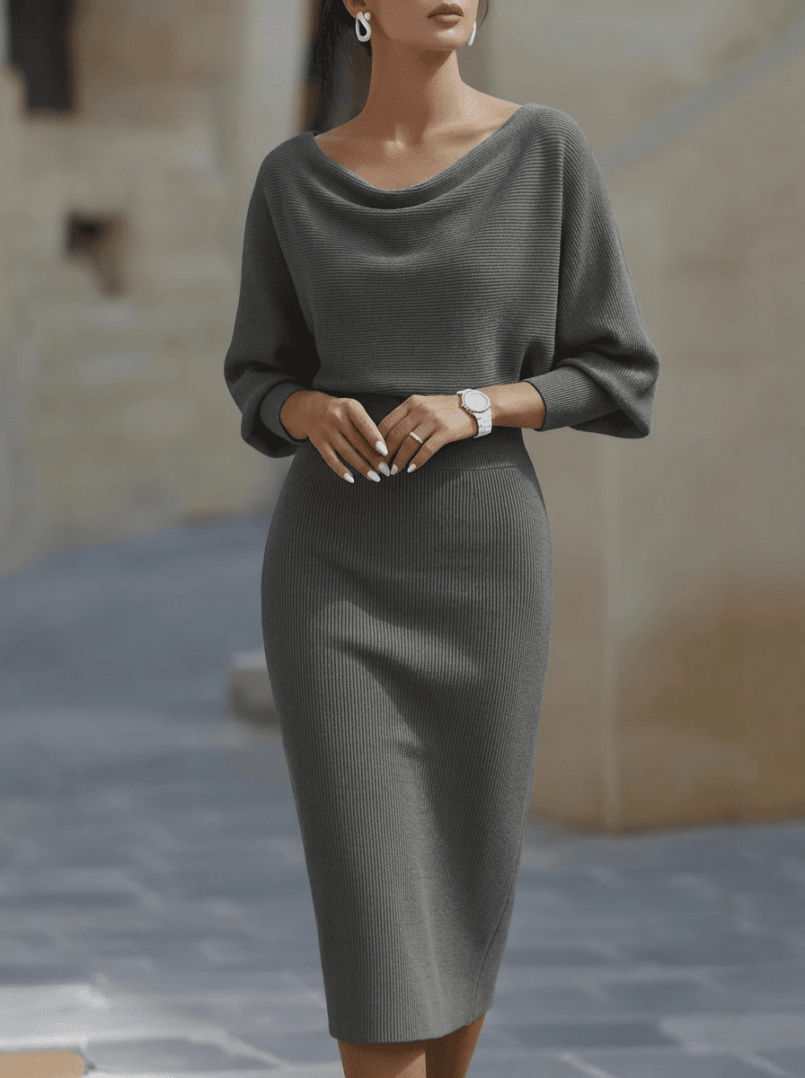White batwing-sleeve waist-cinching dress for women by Tammy Bradley, featuring a flattering fit and stylish design.