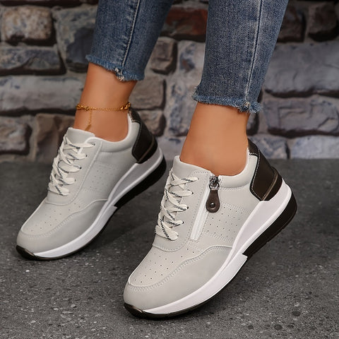 Breathable women's orthopedic sneakers with non-slip soles, featuring supportive design and comfortable fit for everyday wear.