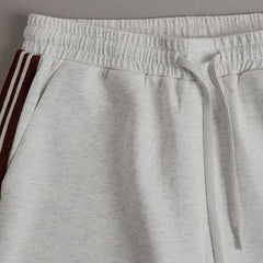 Retro sporty grey and white sleeveless sweatshirt and shorts set by My Store, featuring a half-zip design and casual athletic style.