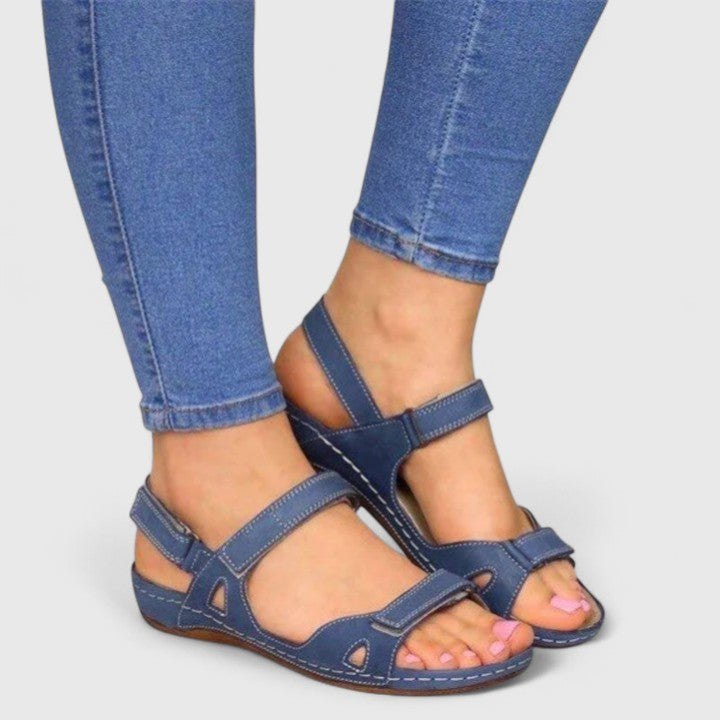 Tammy Bradley open-toe ankle-strap women's sandals with block heels and stylish design, perfect for summer outfits.