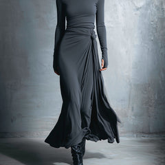 Flowy summer maxi dress for women with wrap style, featuring lightweight fabric and a relaxed fit, perfect for warm weather.