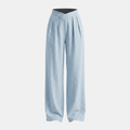 Women's Tammy Bradley wide-leg trousers with criss-cross waist design and high-rise fit, in a stylish and comfortable fabric.