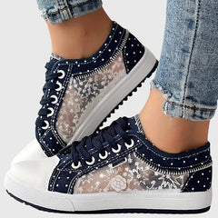 Breathable cushioned orthopedic sneakers for women with supportive design, ideal for comfort and everyday wear.