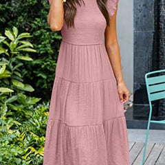 White solid color cross-border sleeved dress from My Store, showcasing a stylish, elegant design with long sleeves and a fitted silhouette.