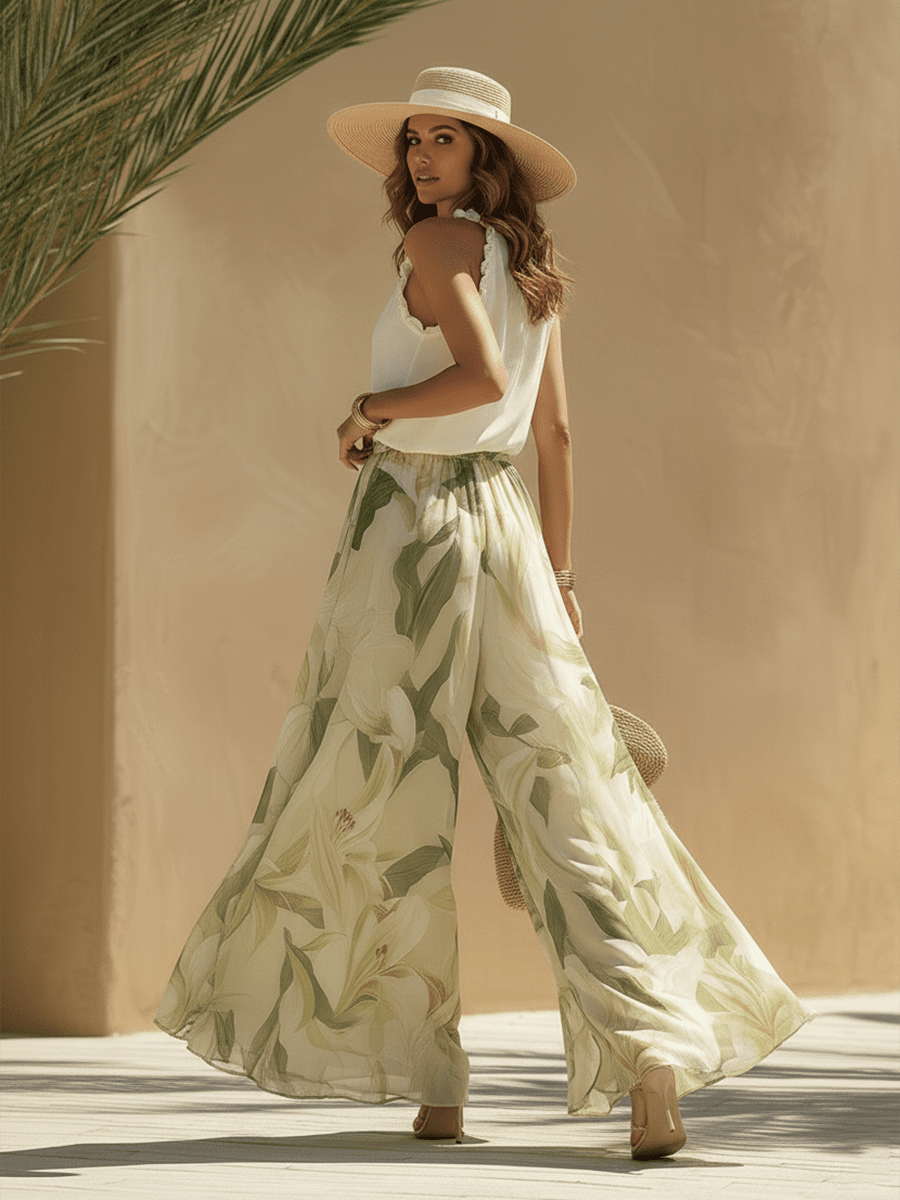 White flowing maxi dress for women by Tammy Bradley, lightweight fabric with a relaxed fit and elegant drape.