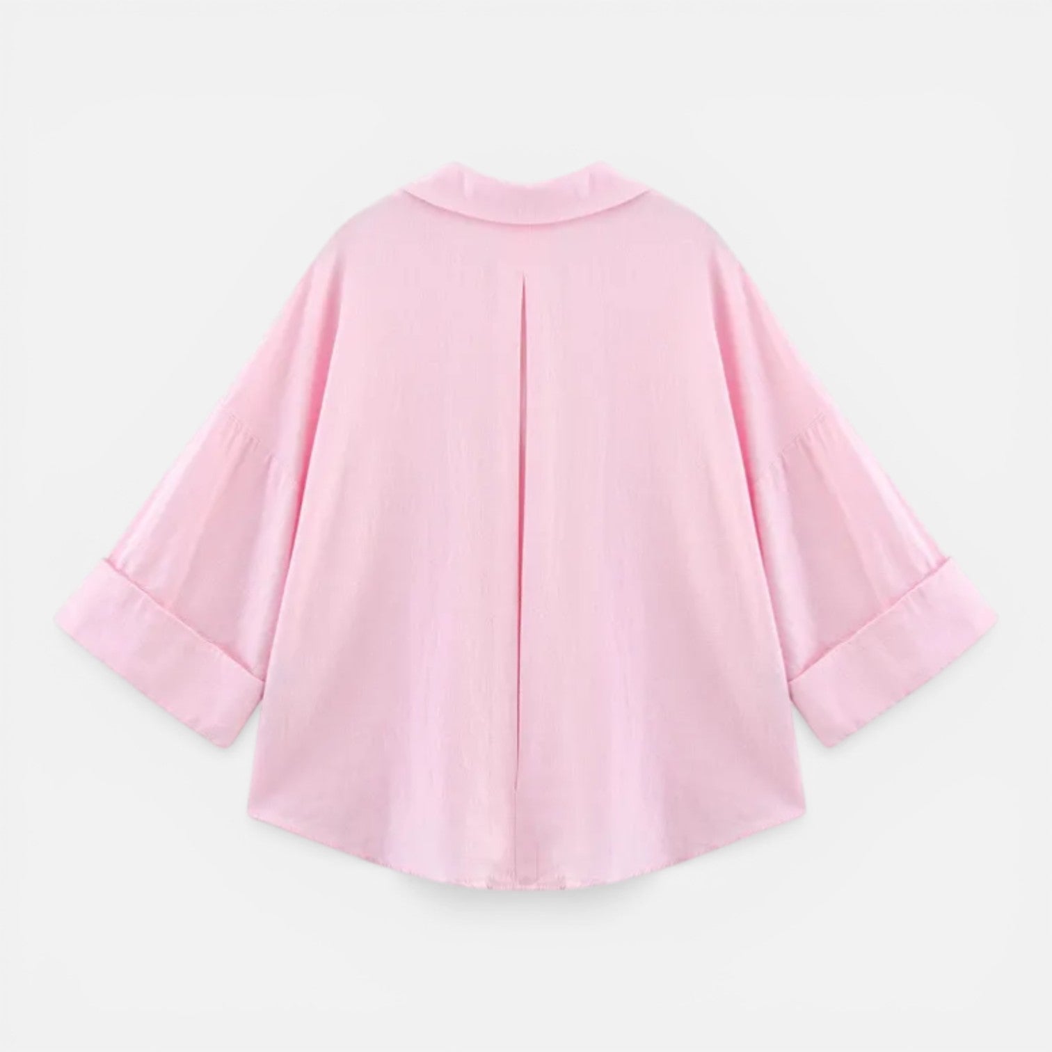 Lightweight women's summer blouse with loose fit, perfect for vacation, featuring a casual, breezy design.