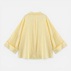 Lightweight women's summer blouse from My Store with a loose fit, perfect for vacation, shown in a relaxed, oversized style.