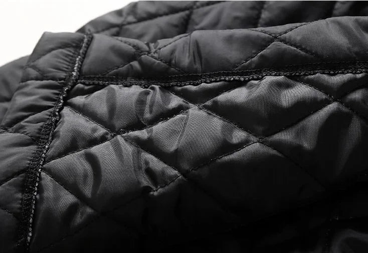 Quilted Long Coat Women Belted Button Front Longline
