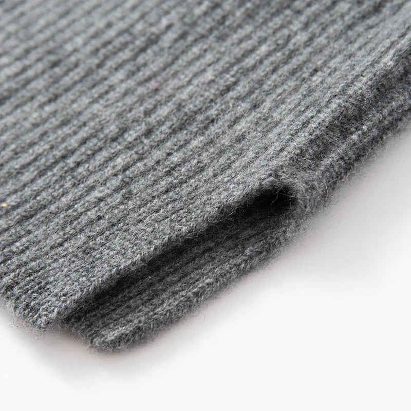 Ribbed Cashmere Vest Women V-Neck Sleeveless Knit