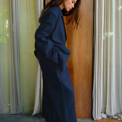 Women's high-waist wide-leg linen blend trousers, loose pull-on pants with relaxed fit and stylish design.