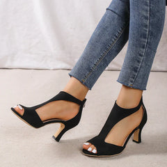 Women's orthopedic sandals with heels and non-slip soles, stylish and supportive footwear for comfortable everyday wear.
