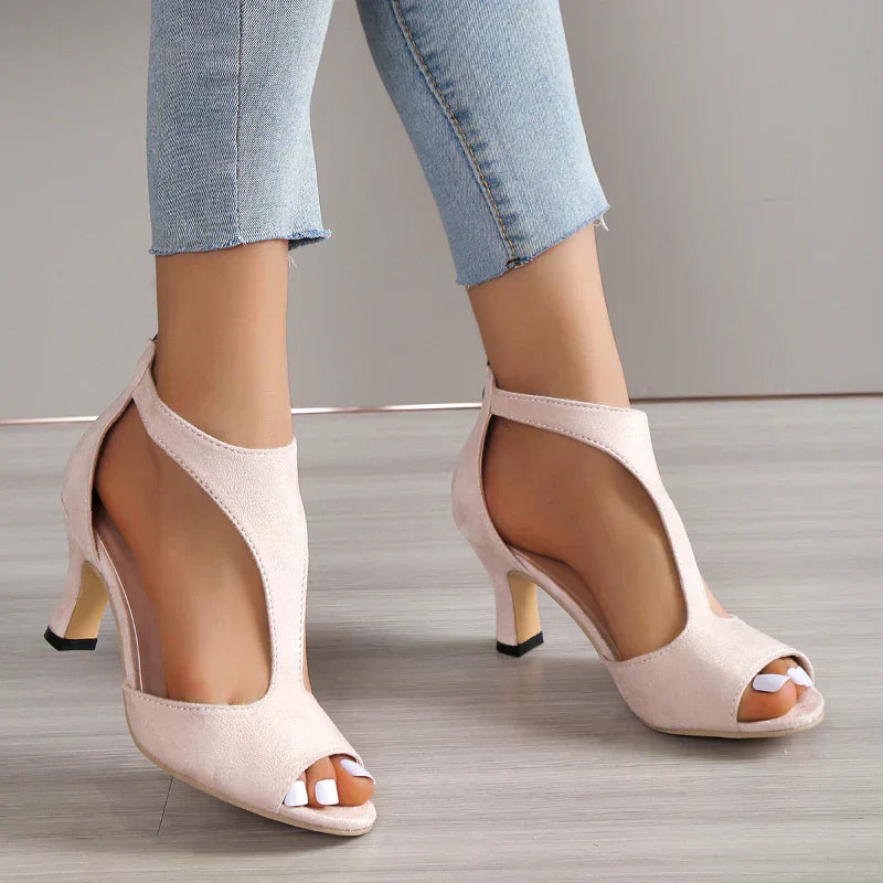 Comfortable women's orthopedic sandals with a heel and non-slip sole, designed for support and stability.
