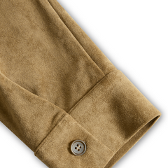 Suede long sleeve midi dress for women featuring a fitted silhouette and elegant design, in a rich suede texture.