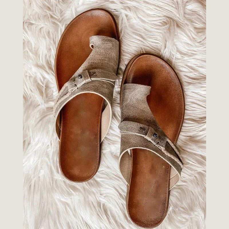 Women's orthopedic sandals by My Store with open toes, heeled design, cushioned straps, perfect for summer outdoor walking and hiking.