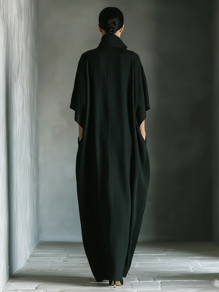 Flowy summer maxi dress for women with V-neck and kimono sleeves, stylish and comfortable, from My Store.
