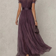 Elegant mini bodycon chiffon dress for women, featuring a fitted silhouette and stylish design.