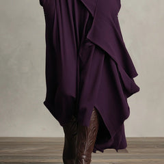 Summer maxi dress for women with high neck and long sleeves, stylish and comfortable, in a flowy design from My Store.