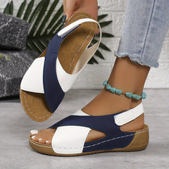 Comfortable women's orthopedic sandals with adjustable straps and cushioned soles, ideal for everyday wear and foot support.