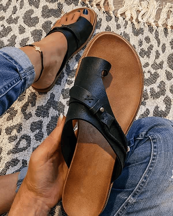 Women's orthopedic sandals by My Store featuring a heeled, open-toe design with supportive straps and cushioned footbed.
