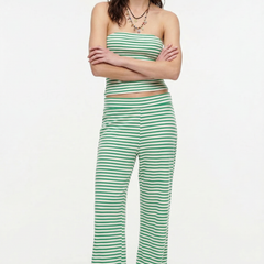 Women's knit wide-leg trousers from My Store featuring loose, pull-on style and relaxed fit, shown in soft, comfortable fabric.