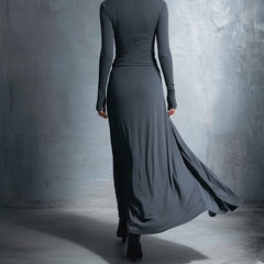 Flowy summer maxi dress for women with wrap design, in vibrant fabric, perfect for warm weather wear.
