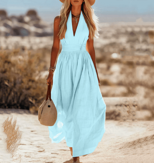Sleeveless cotton maxi dress for women by Tammy Bradley, flowing design with a relaxed fit and lightweight fabric.