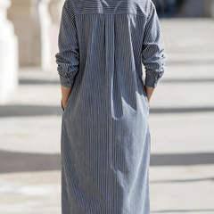Elegant women's midi dress from My Store featuring a flowing fabric and classic design, perfect for casual or semi-formal occasions.
