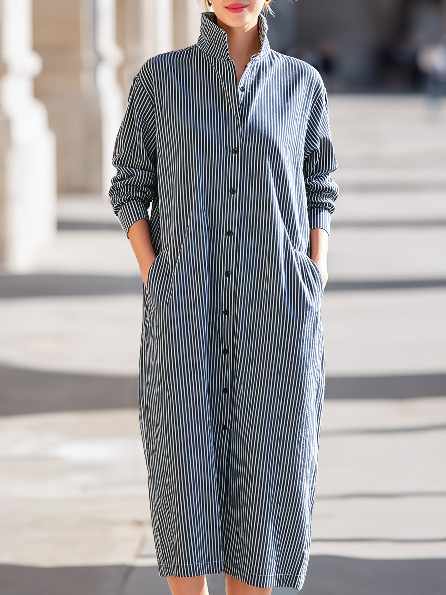 Elegant midi dress for women by My Store, featuring a flattering silhouette and stylish design in a versatile color.
